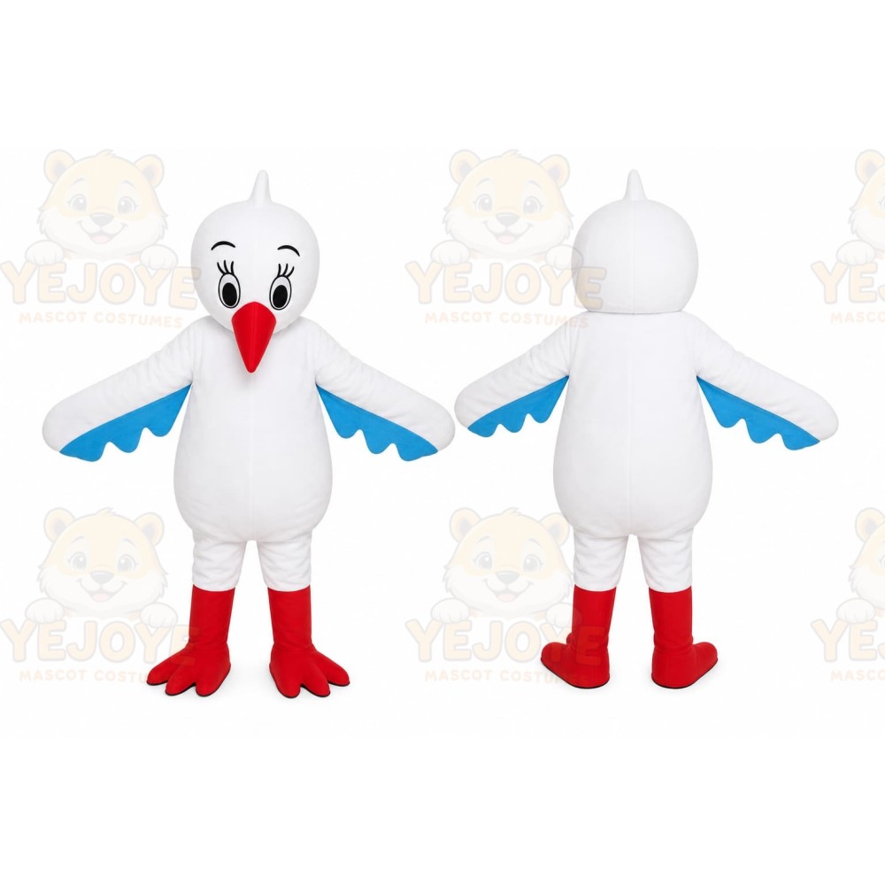 White Bird Mascot Costume