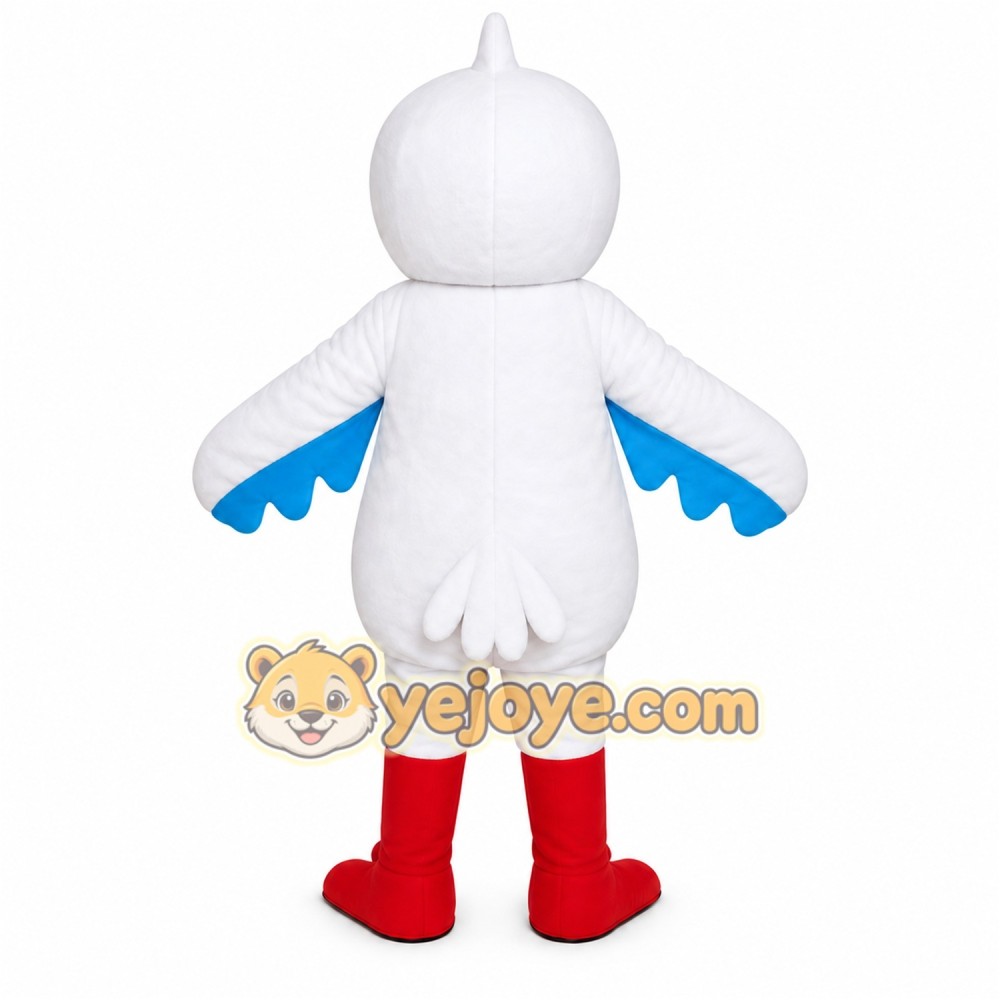White Bird Mascot Costume White Bird Mascot Costume