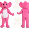 Pink Elephant Mascot Costume