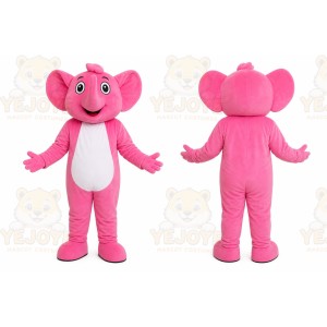 Pink Elephant Mascot Costume