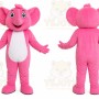Pink Elephant Mascot Costume