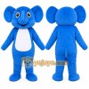 Blue Elephant Mascot Costume Blue Elephant Mascot Costume