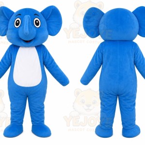 Blue Elephant Mascot Costume