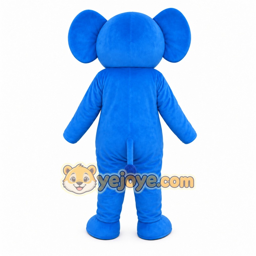 Blue Elephant Mascot Costume Blue Elephant Mascot Costume