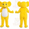 Yellow Bear Mascot Costume
