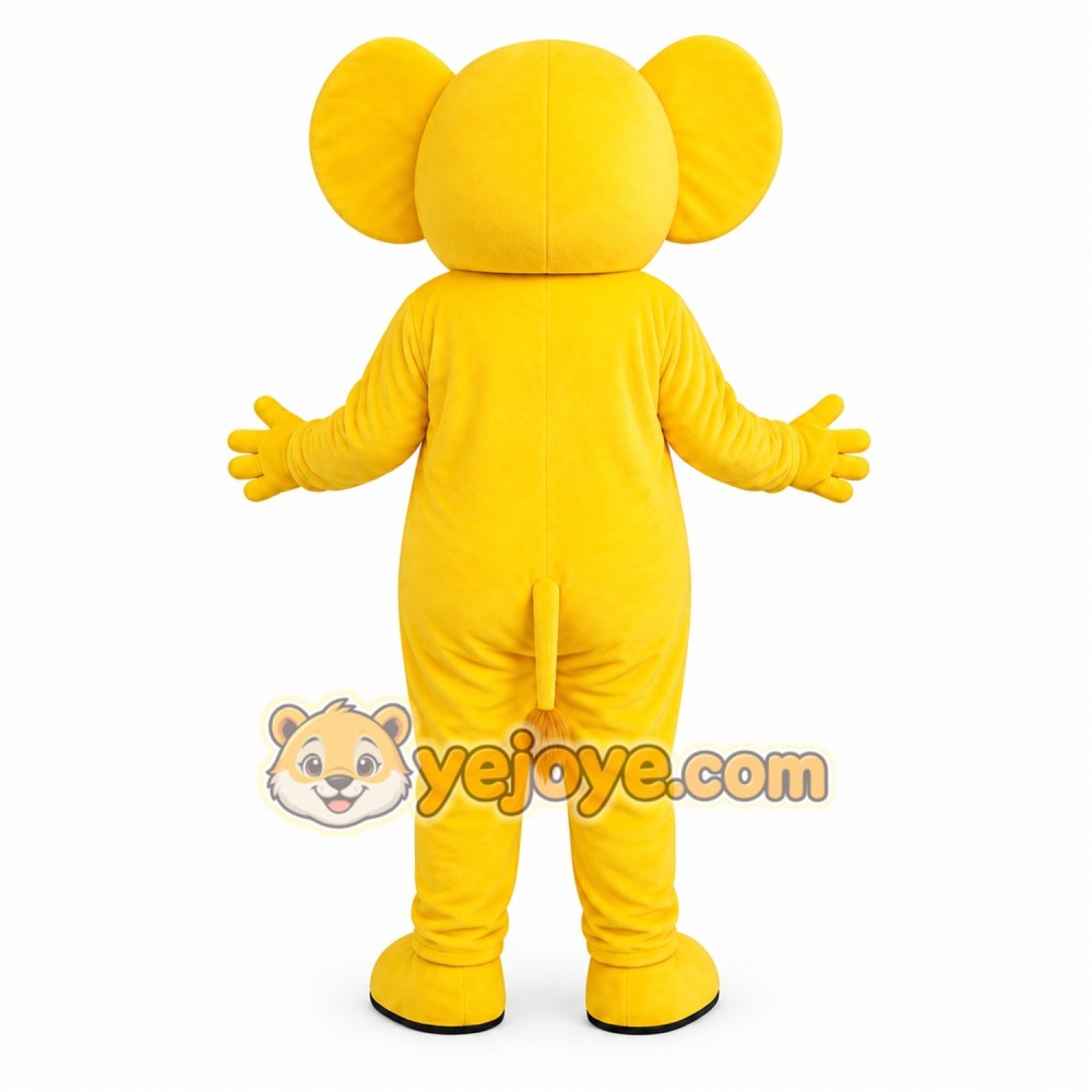 Yellow Elephant Mascot Costume