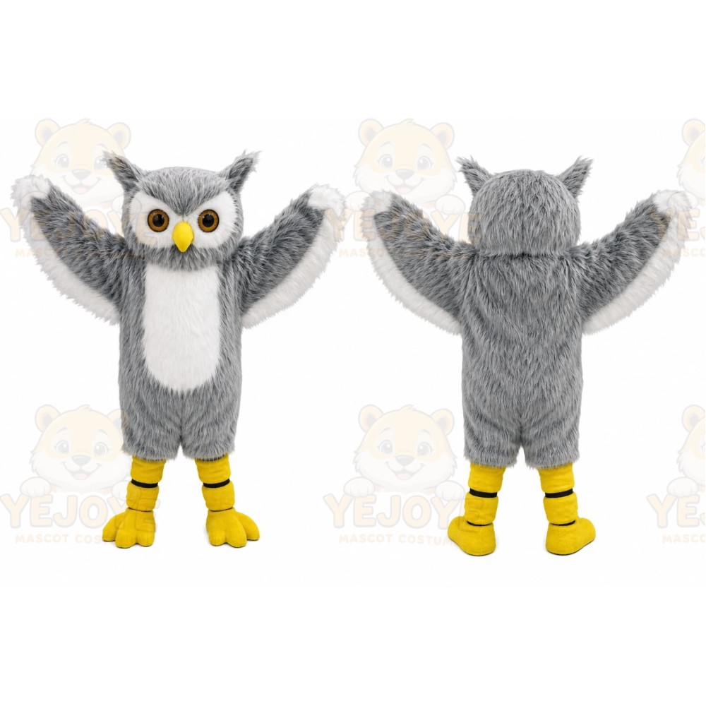 Gray Owl Mascot Costume