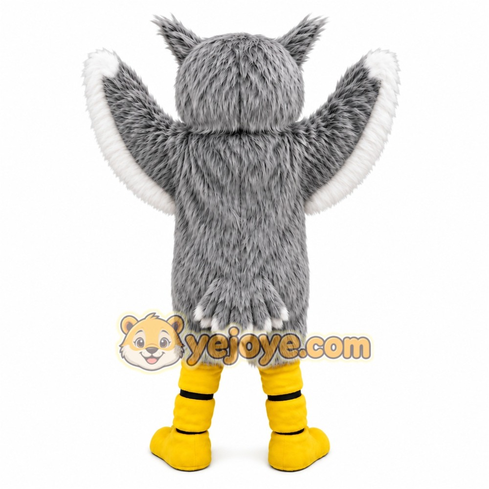 Gray Owl Mascot Costume Gray Owl Mascot Costume
