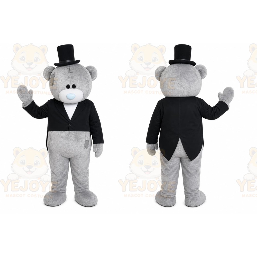 Top Hat Bear Mascot Costume