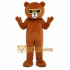 Brown Bear Glasses Mascot Costume