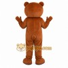 Brown Bear Glasses Mascot Costume