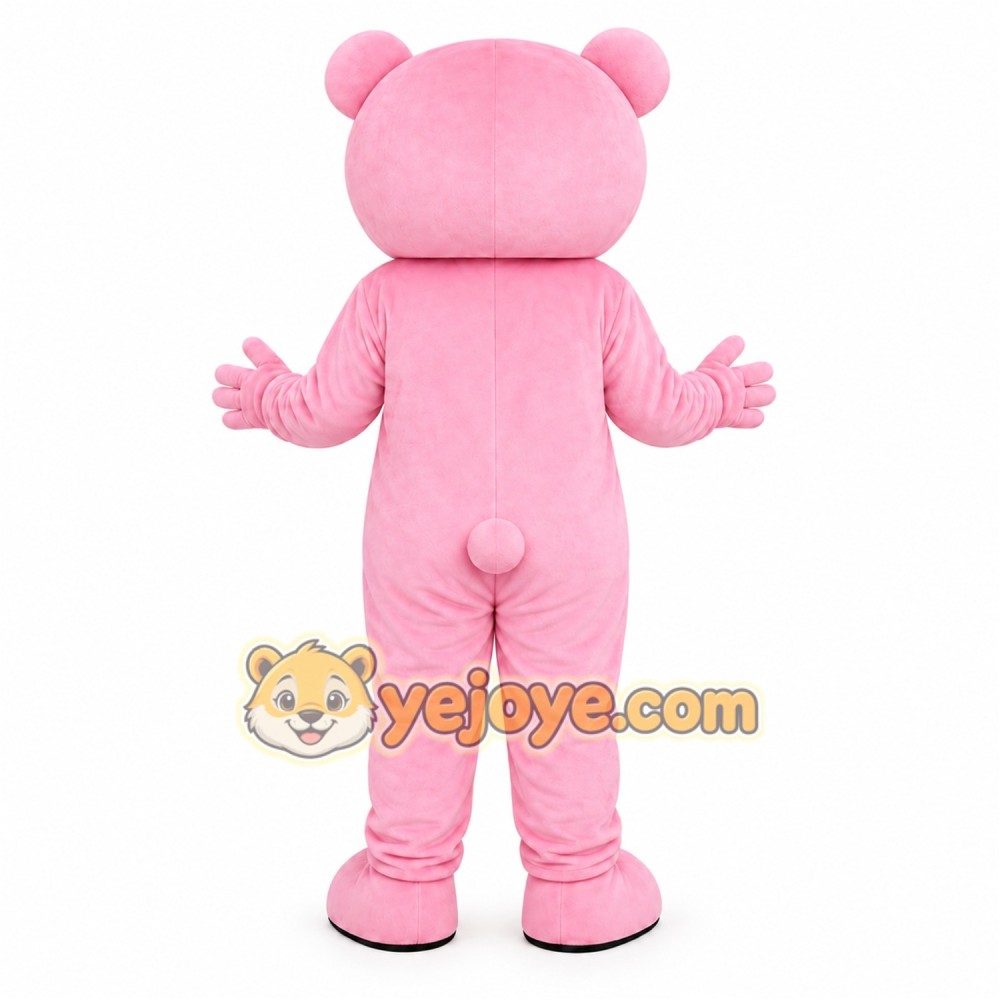 Pink Bear Mascot Costume Pink Bear Mascot Costume
