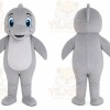 Gray Dolphin Mascot Costume