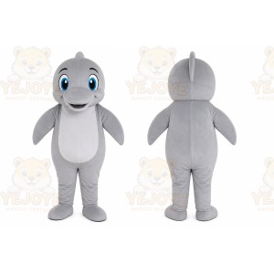 Gray Dolphin Mascot Costume