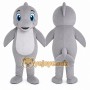 Gray Dolphin Mascot Costume