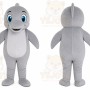 Gray Dolphin Mascot Costume