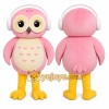 Pink Owl Mascot Costume Pink Owl Mascot Costume