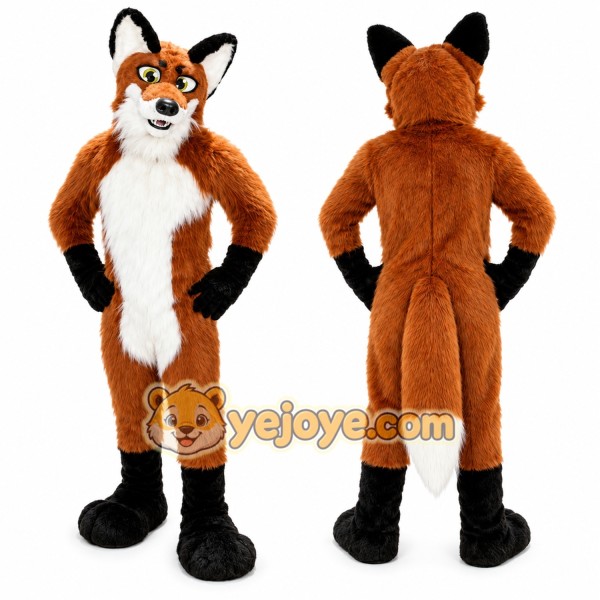 Orange Fox Mascot Costume