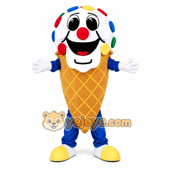 Ice Cream Cone Mascot Costume Ice Cream Cone Mascot Costume