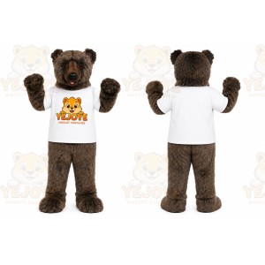 Brown Bear Shirt Mascot Costume