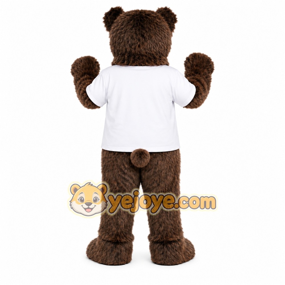 Brown Bear Shirt Mascot Costume Brown Bear Shirt Mascot Costume