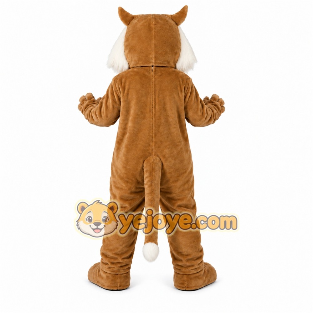 Tan Leopard Mascot Costume Tan Leopard Mascot Costume