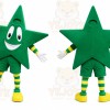 Green Star Mascot Costume