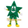 Green Star Mascot Costume Green Star Mascot Costume