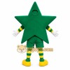 Green Star Mascot Costume Green Star Mascot Costume