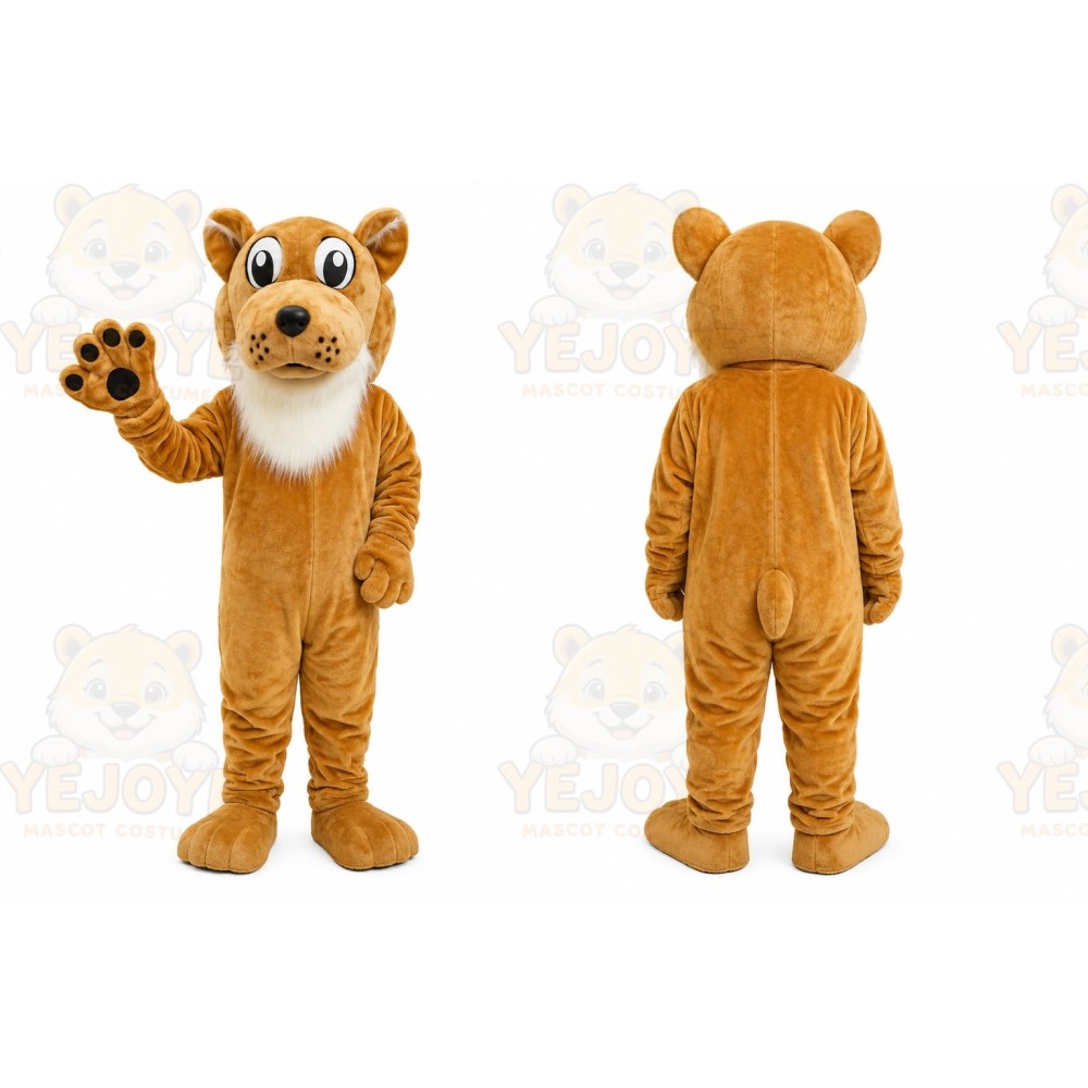 Orange Leopard Mascot Costume