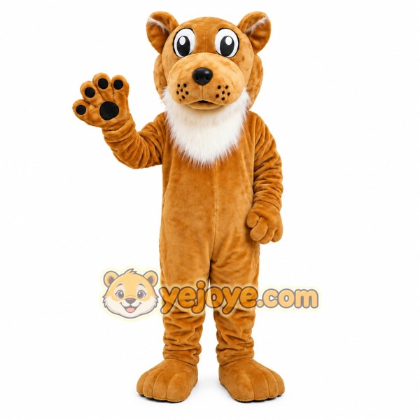 Orange Leopard Mascot Costume