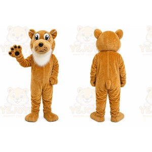 Orange Leopard Mascot Costume