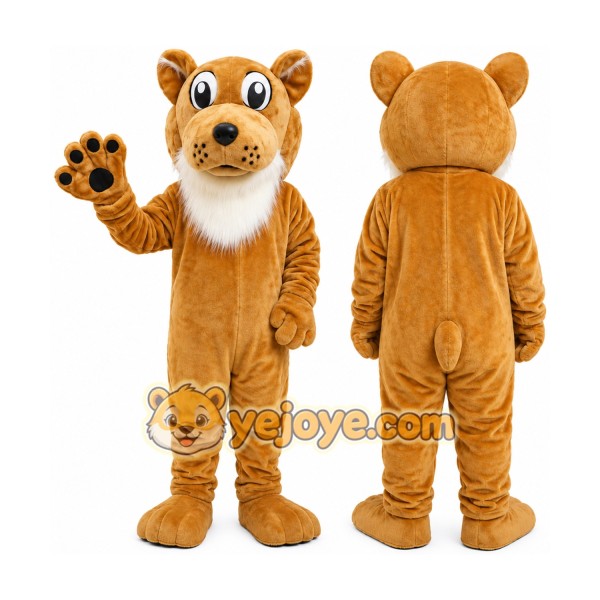 Orange Leopard Mascot Costume
