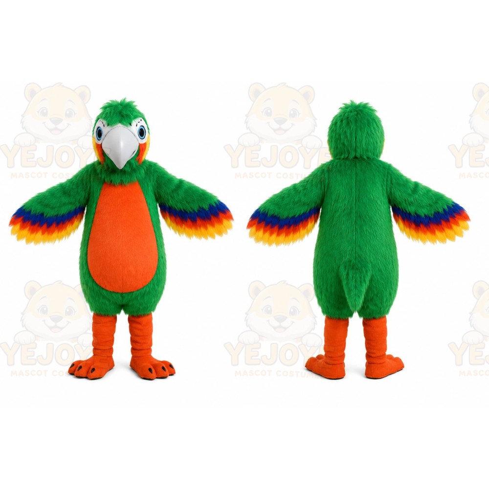 Green Parrot Mascot Costume