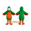 Green Parrot Mascot Costume Green Parrot Mascot Costume