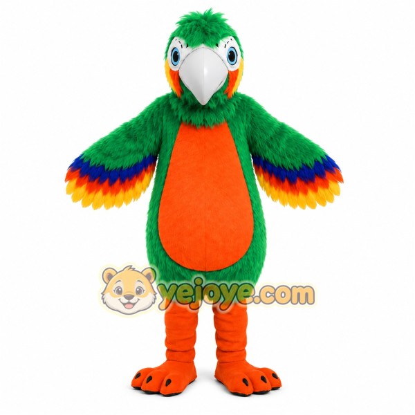 Green Parrot Mascot Costume