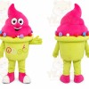 Pink Ice Cream Mascot Costume