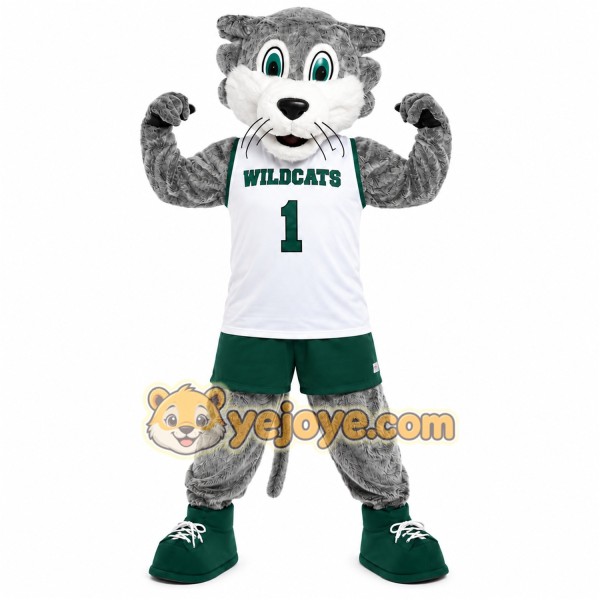 Gray Wolf Sports Mascot Costume Gray Wolf Sports Mascot Costume