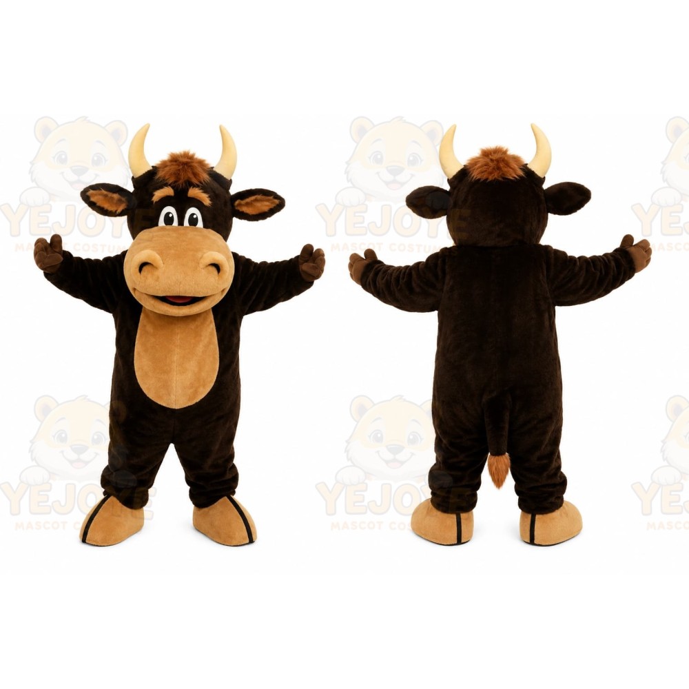 Black Bull Mascot Costume