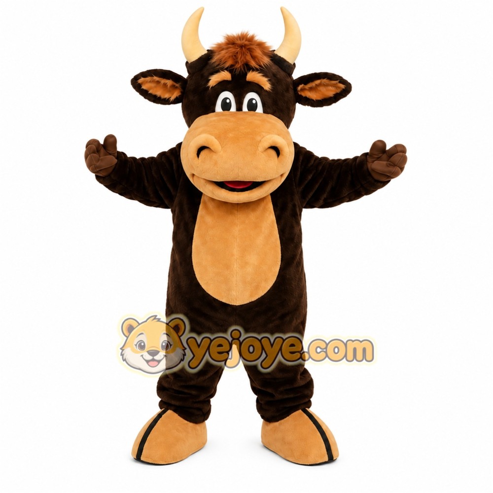 Black Bull Mascot Costume