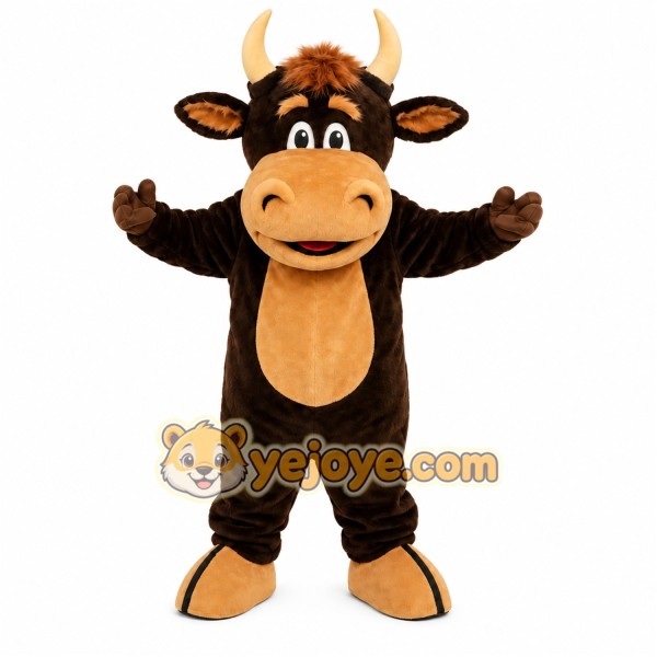 Black Bull Mascot Costume Black Bull Mascot Costume