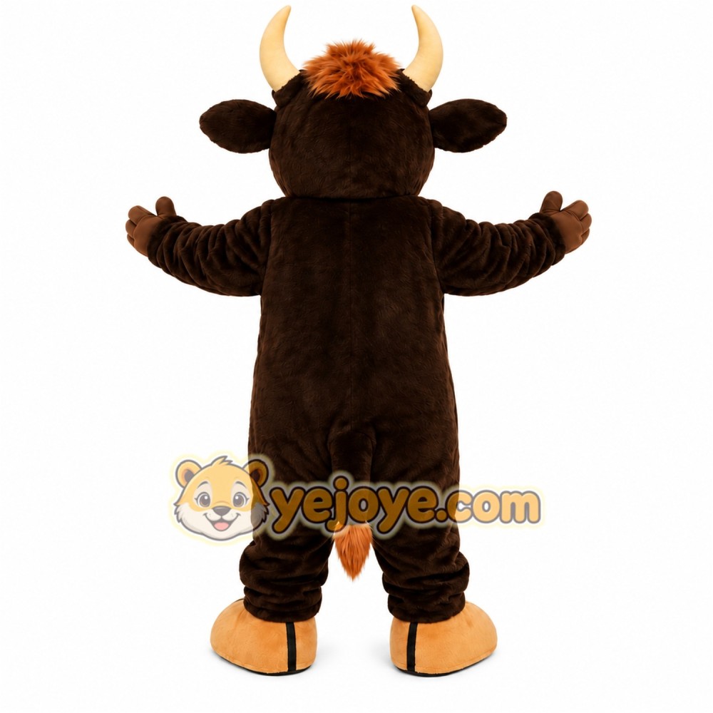 Black Bull Mascot Costume