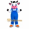 Cow Overalls Mascot Costume