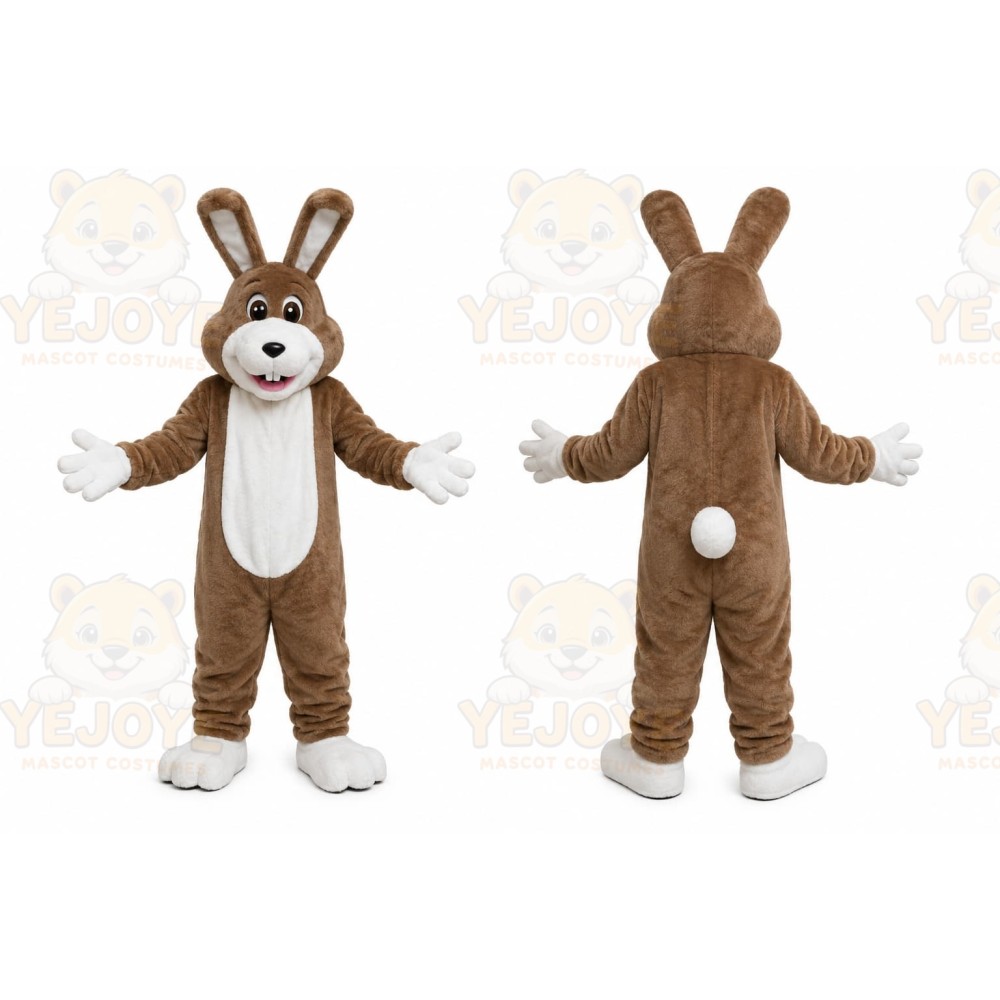 Brown Rabbit Mascot Costume