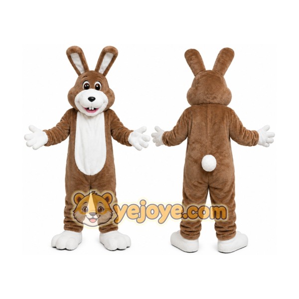 Brown Rabbit Mascot Costume