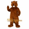 Brown Beaver Mascot Costume
