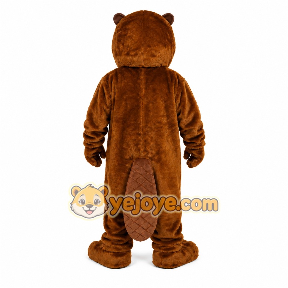 Brown Beaver Mascot Costume