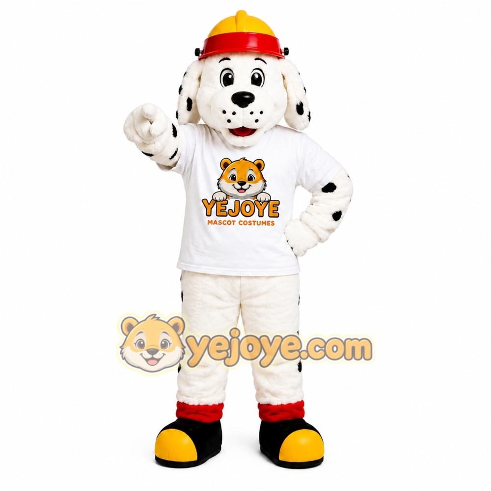 Firefighter Dog Mascot Costume Firefighter Dog Mascot Costume
