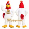 White Rooster Mascot Costume White Rooster Mascot Costume