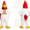 White Rooster Mascot Costume